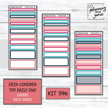 Kit 396 Erin Condren Daily Duo Sticker Kit