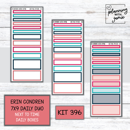 Kit 396 Erin Condren Daily Duo Sticker Kit