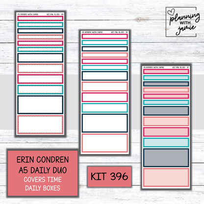 Kit 396 Erin Condren Daily Duo Sticker Kit