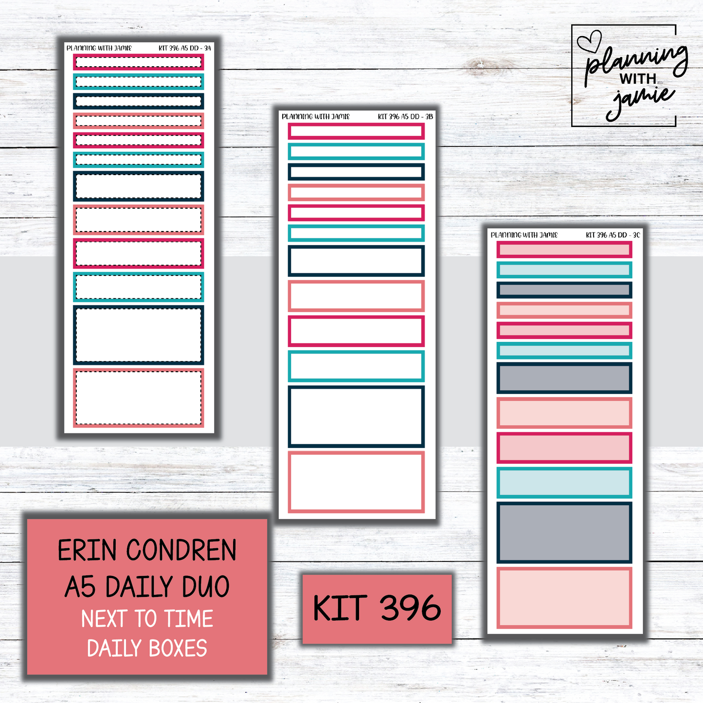 Kit 396 Erin Condren Daily Duo Sticker Kit
