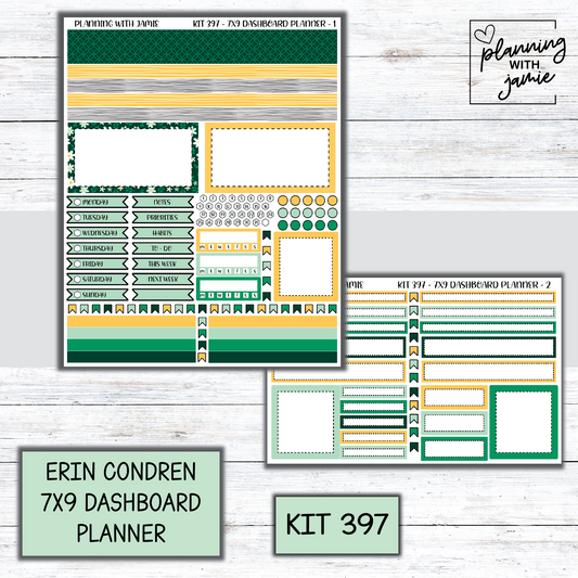 Kit 397 Erin Condren Dashboard Planner Sticker Kit