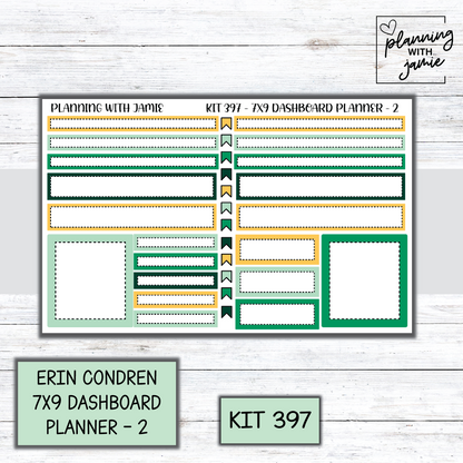Kit 397 Erin Condren Dashboard Planner Sticker Kit