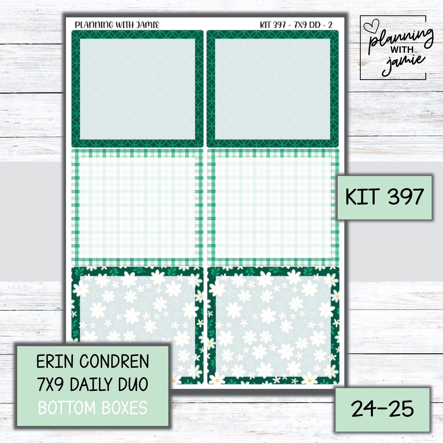 Kit 397 Erin Condren Daily Duo Sticker Kit
