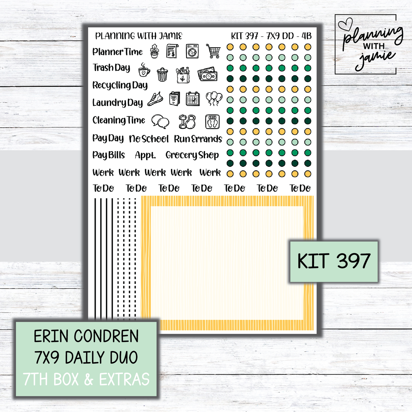 Kit 397 Erin Condren Daily Duo Sticker Kit