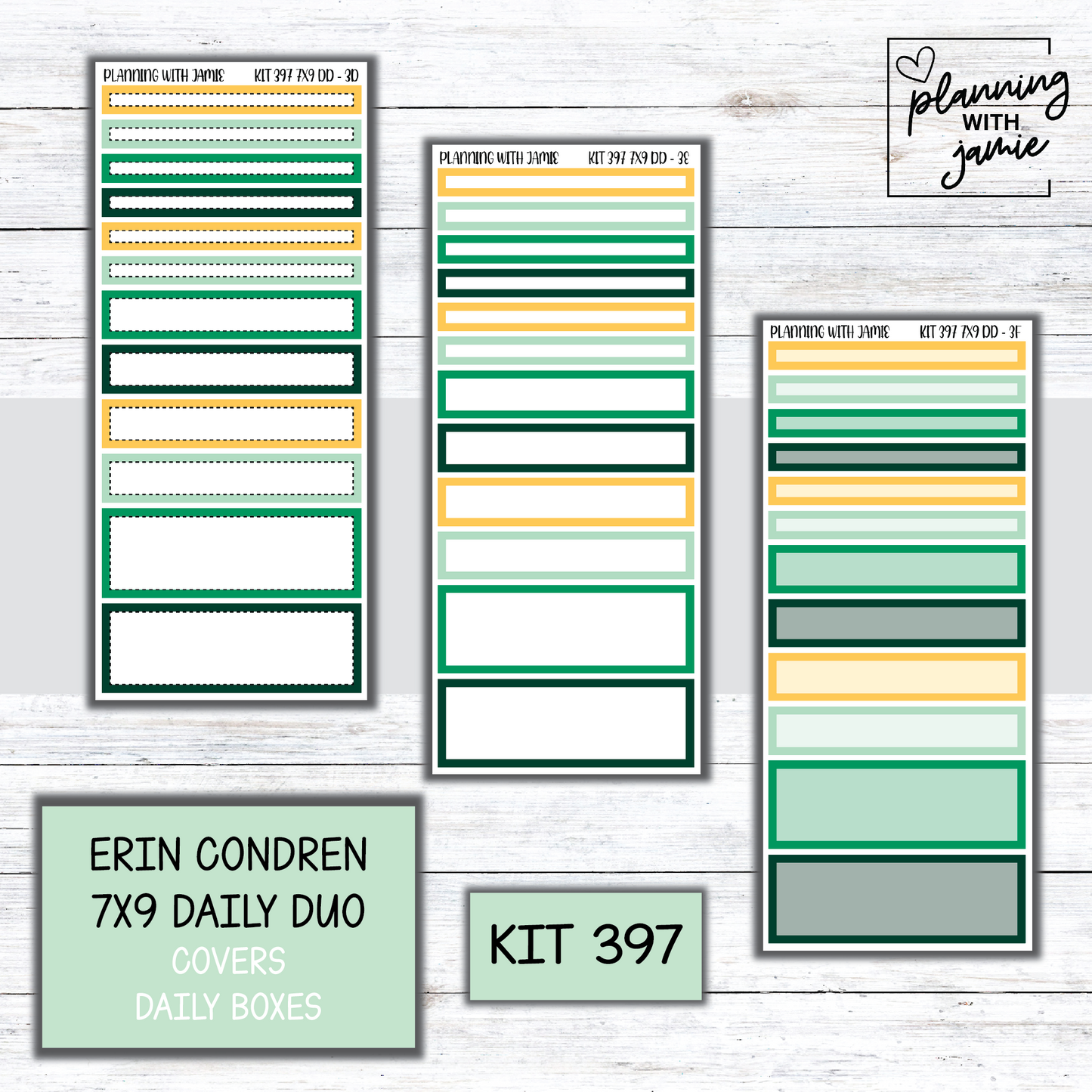 Kit 397 Erin Condren Daily Duo Sticker Kit