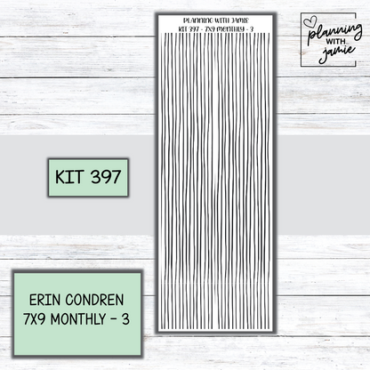 KIT 397 Erin Condren 7X9 OR A5 Monthly Kit