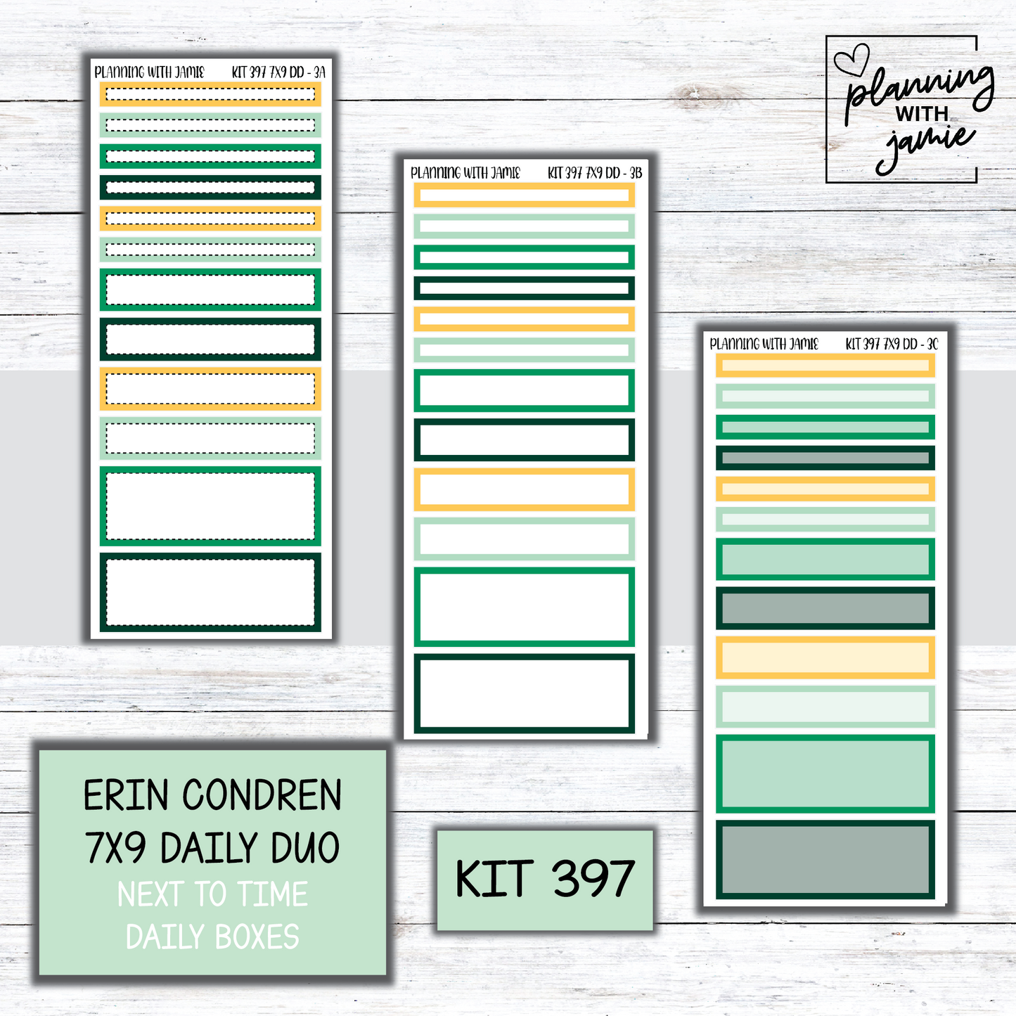 Kit 397 Erin Condren Daily Duo Sticker Kit
