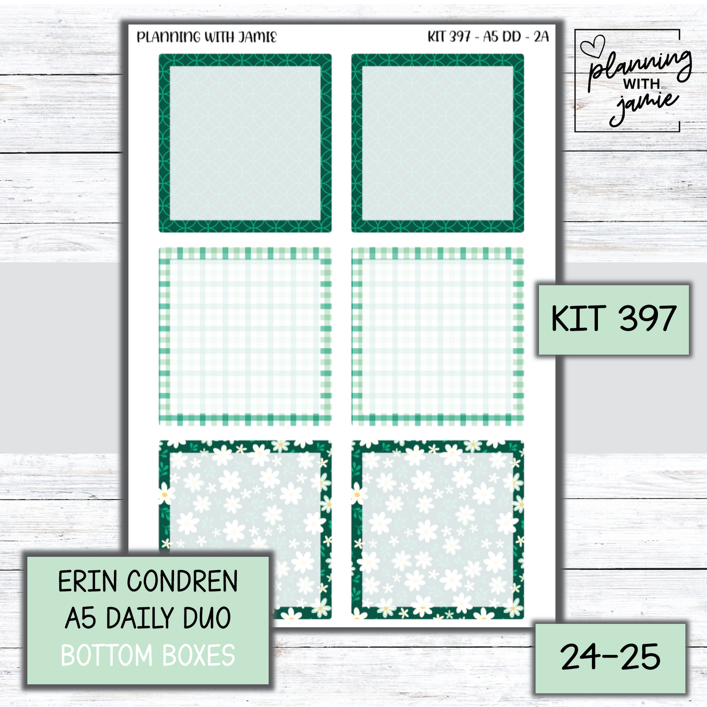 Kit 397 Erin Condren Daily Duo Sticker Kit