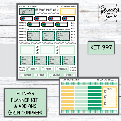 Kit 397 Weekly Fitness Sticker Kit