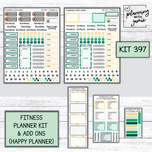 Kit 397 Weekly Fitness Sticker Kit