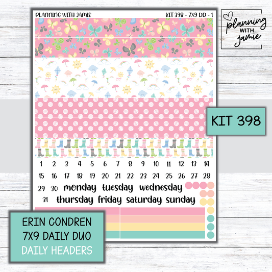 Kit 398 Erin Condren Daily Duo Sticker Kit
