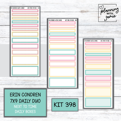 Kit 398 Erin Condren Daily Duo Sticker Kit