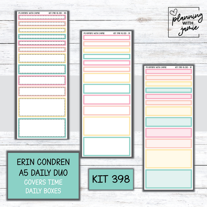 Kit 398 Erin Condren Daily Duo Sticker Kit