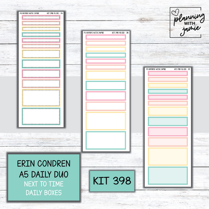 Kit 398 Erin Condren Daily Duo Sticker Kit