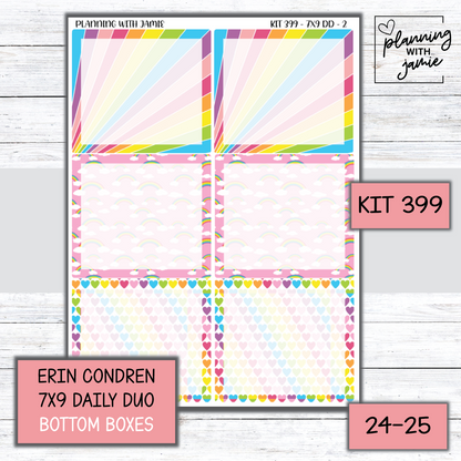 Kit 399 Erin Condren Daily Duo Sticker Kit