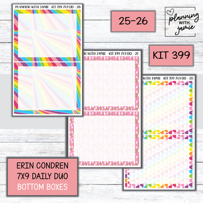 Kit 399 Erin Condren Daily Duo Sticker Kit