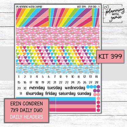 Kit 399 Erin Condren Daily Duo Sticker Kit