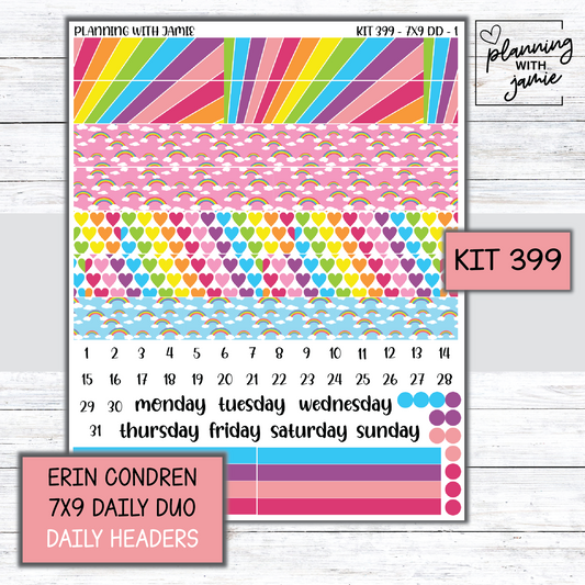 Kit 399 Erin Condren Daily Duo Sticker Kit
