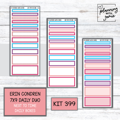 Kit 399 Erin Condren Daily Duo Sticker Kit