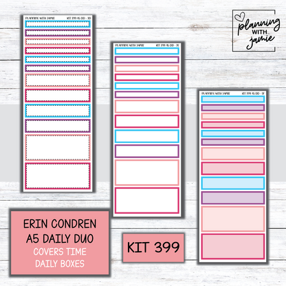 Kit 399 Erin Condren Daily Duo Sticker Kit