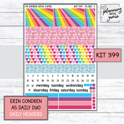 Kit 399 Erin Condren Daily Duo Sticker Kit