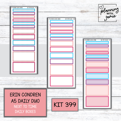 Kit 399 Erin Condren Daily Duo Sticker Kit