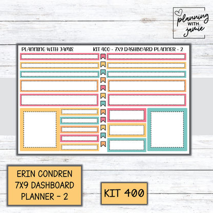Kit 400 Erin Condren Dashboard Planner Sticker Kit