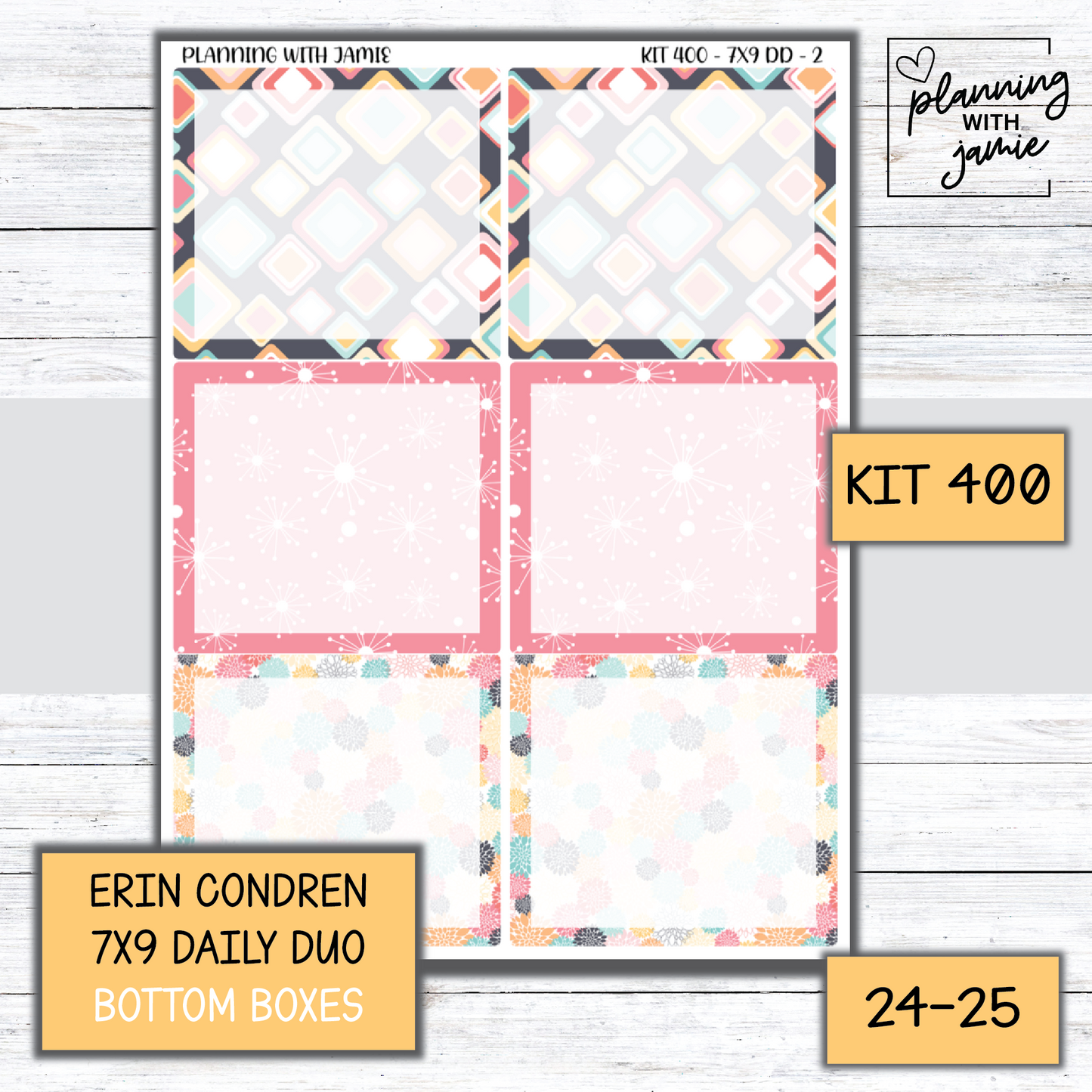 Kit 400 Erin Condren Daily Duo Sticker Kit