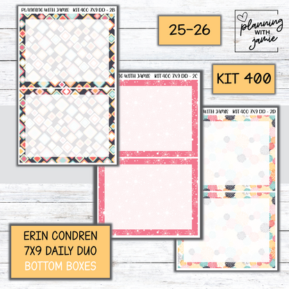 Kit 400 Erin Condren Daily Duo Sticker Kit