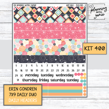 Kit 400 Erin Condren Daily Duo Sticker Kit