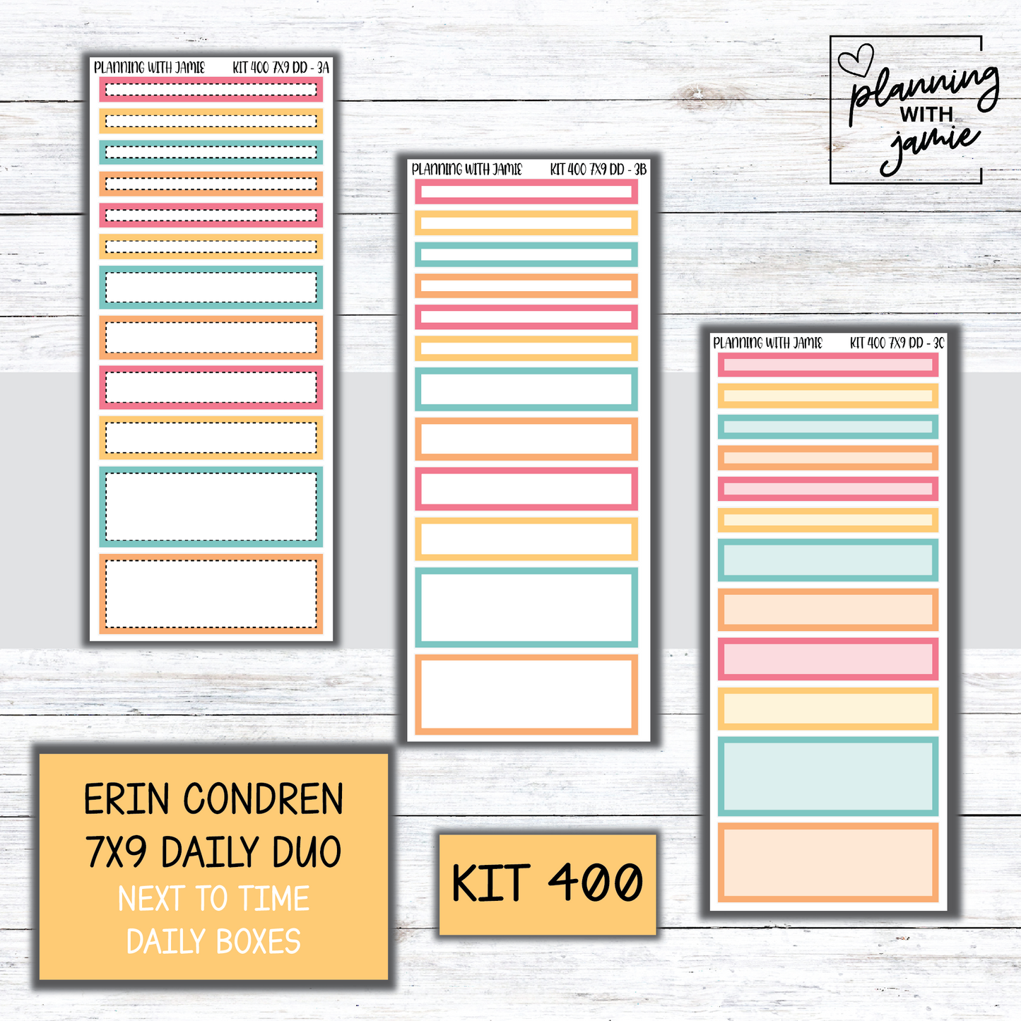 Kit 400 Erin Condren Daily Duo Sticker Kit