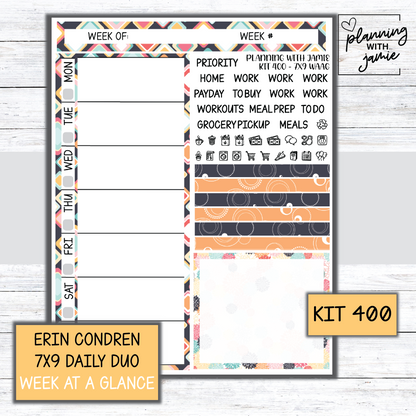 Kit 400 Week At A Glance Sticker