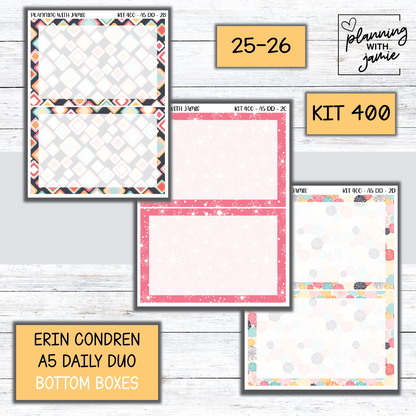 Kit 400 Erin Condren Daily Duo Sticker Kit