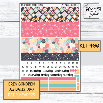 Kit 400 Erin Condren Daily Duo Sticker Kit