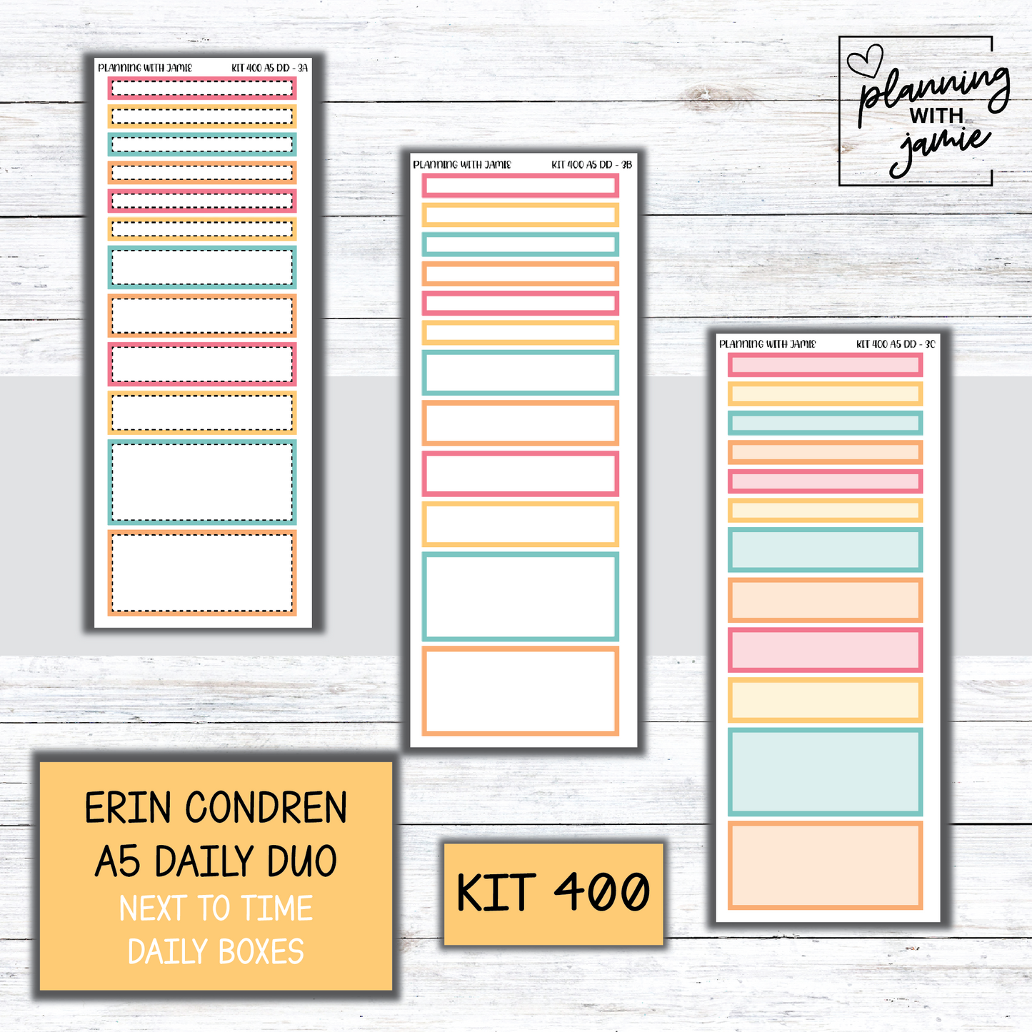 Kit 400 Erin Condren Daily Duo Sticker Kit