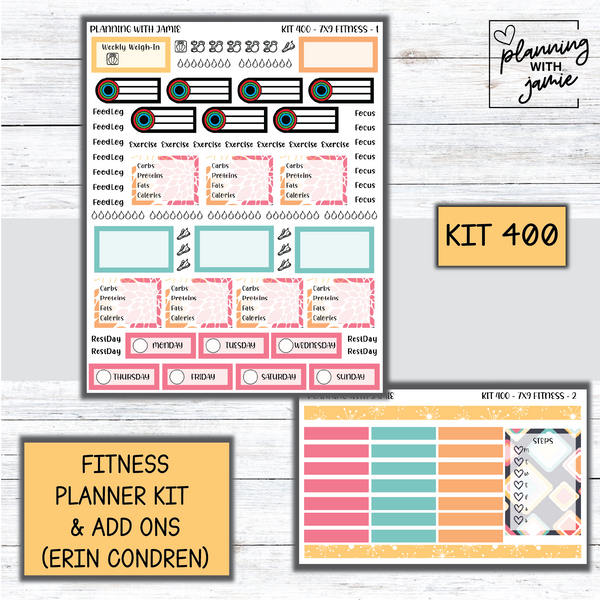 Kit 400 Weekly Fitness Sticker Kit – Planning With Jamie