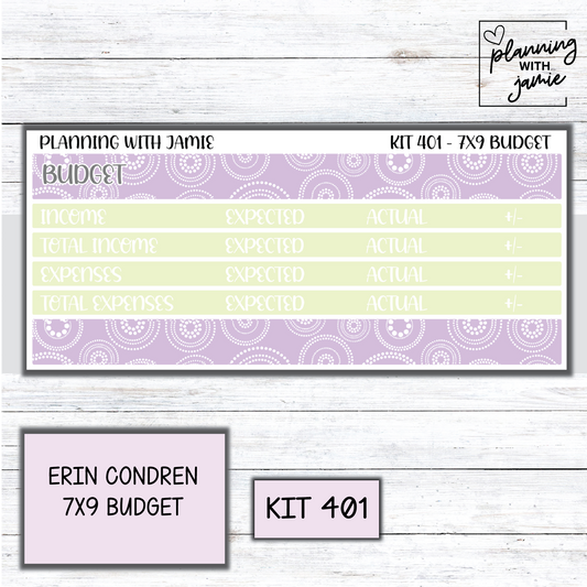 Kit 401 7x9 Budget Sticker Kit