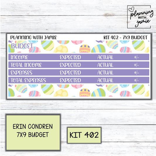 Kit 402 7x9 Budget Sticker Kit