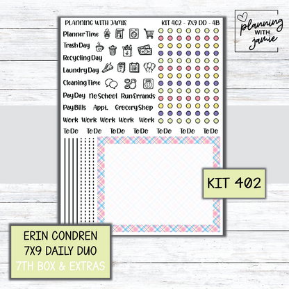 Kit 402 Erin Condren Daily Duo Sticker Kit