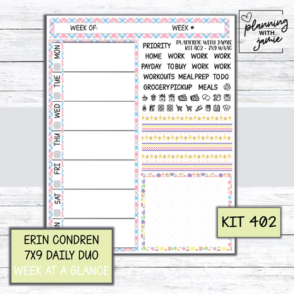 Kit 402 Week At A Glance Sticker