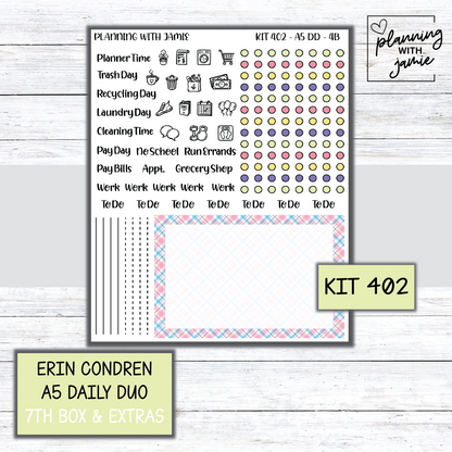 Kit 402 Erin Condren Daily Duo Sticker Kit
