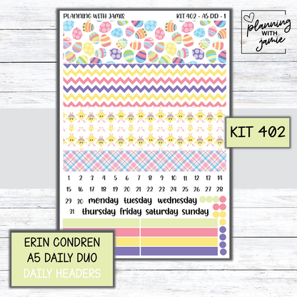 Kit 402 Erin Condren Daily Duo Sticker Kit