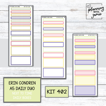 Kit 402 Erin Condren Daily Duo Sticker Kit