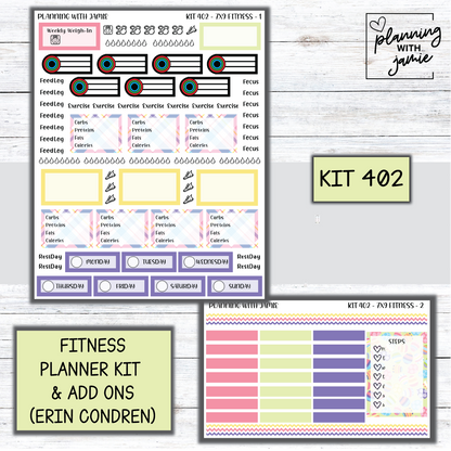 Kit 402 Weekly Fitness Sticker Kit
