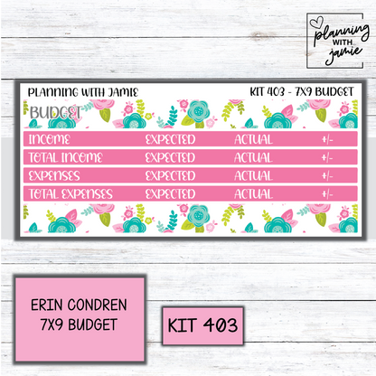 Kit 403 7x9 Budget Sticker Kit