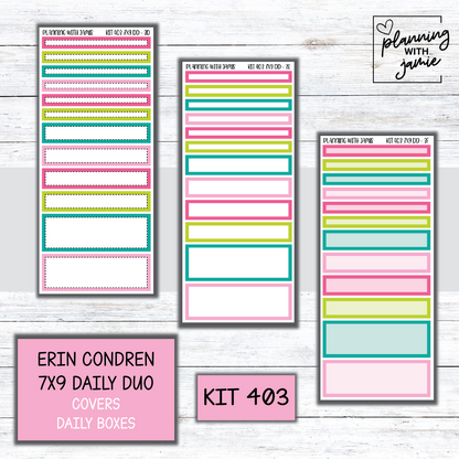 Kit 403 Erin Condren Daily Duo Sticker Kit