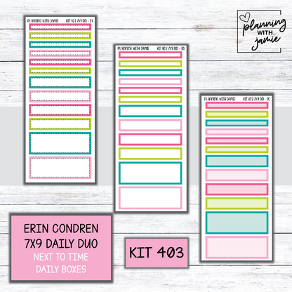 Kit 403 Erin Condren Daily Duo Sticker Kit