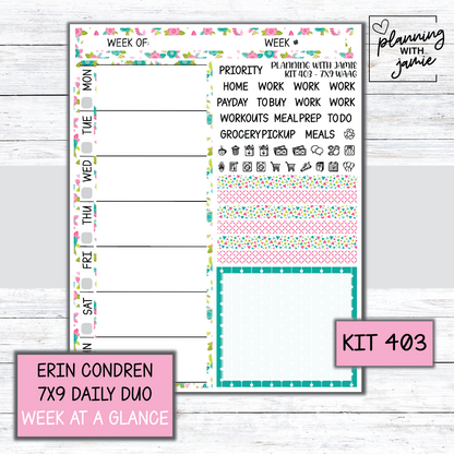 Kit 403 Week At A Glance Sticker
