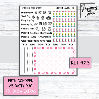 Kit 403 Erin Condren Daily Duo Sticker Kit