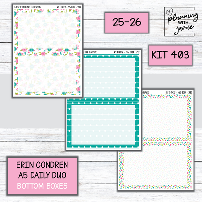 Kit 403 Erin Condren Daily Duo Sticker Kit